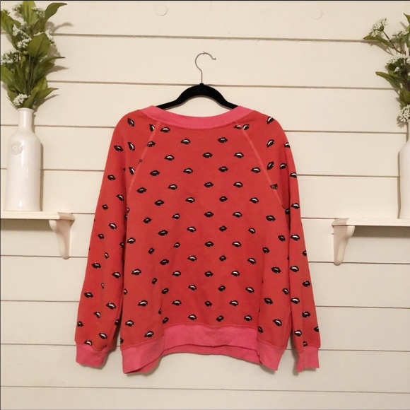 Wildfox LipService Crewneck Sweatshirt sz Medium - Picture 3 of 9